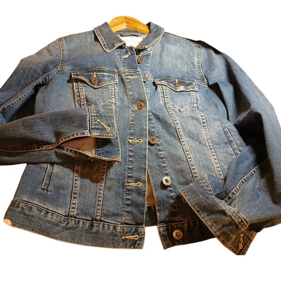 VINCE CAMUTO Blue Jean Jacket S - Picture 5 of 15